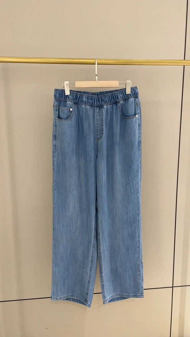 胖人坊直筒牛仔裤01399裤长107