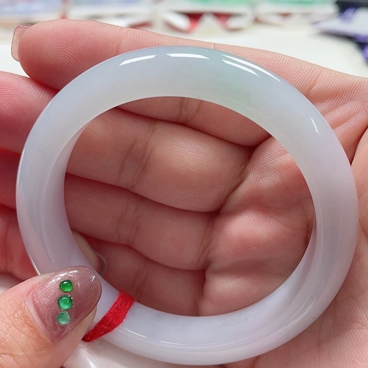 翡翠手镯未镶嵌缅甸翡翠手镯56圈