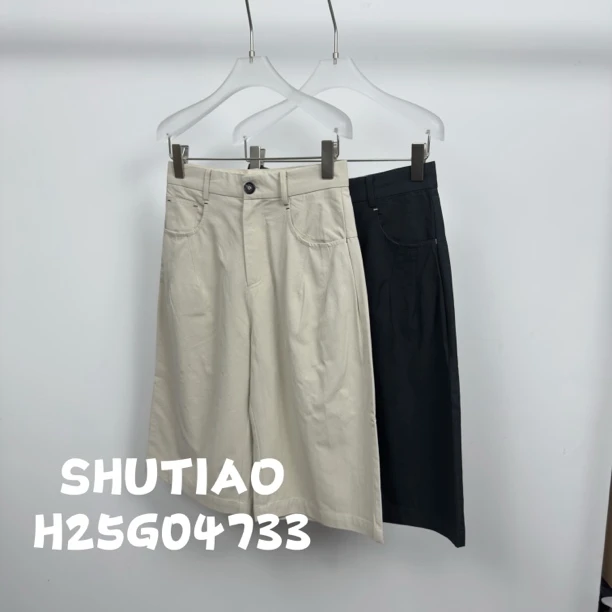 【SHUTIAO】2025夏季：新款小众设计款短裤H25G04733