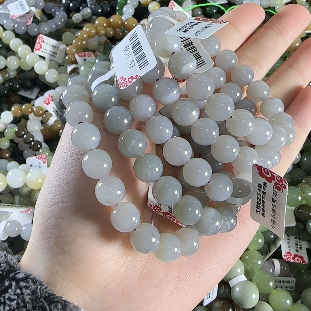 和田玉手链未镶嵌随机发一