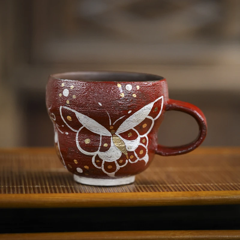 纳兰-炼陶-蝴蝶葫芦大水杯(260ml)（蕉白S0683）