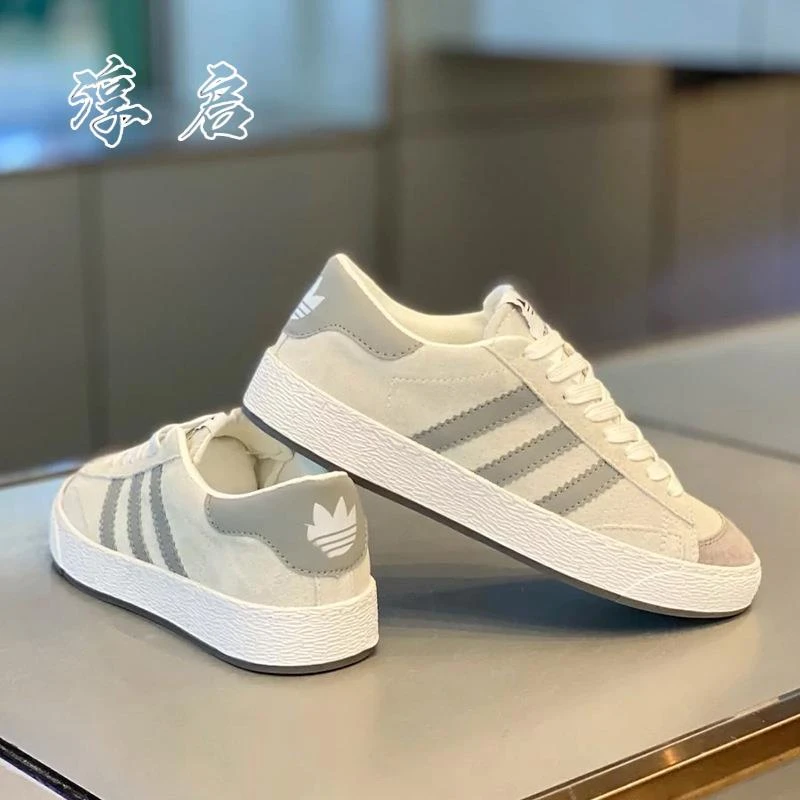 淳启爆款三道杠男鞋春季新款黑白透气拼色板鞋男经典软底休闲鞋子