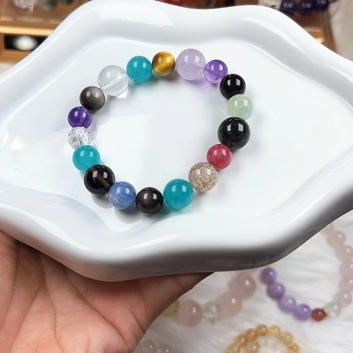 银S925镶嵌珠宝半成品紫晶