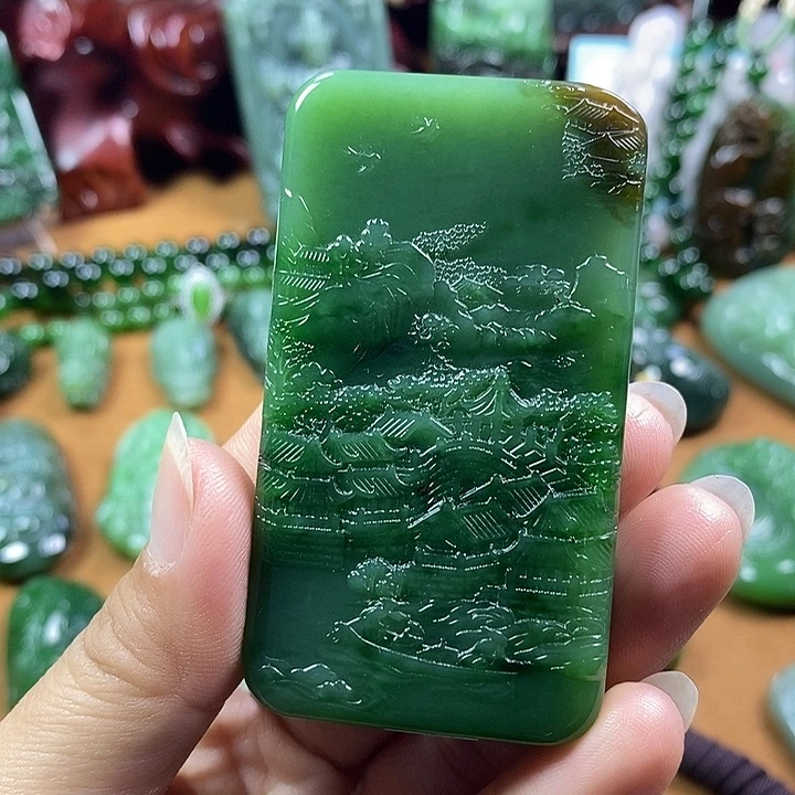 和田玉未镶嵌颈饰