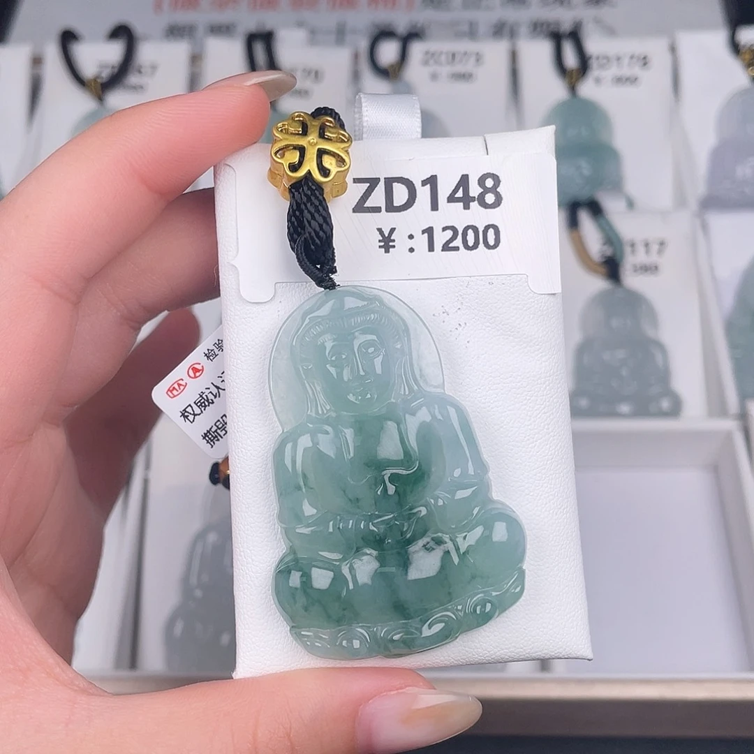 翡翠未镶嵌颈饰zd148
