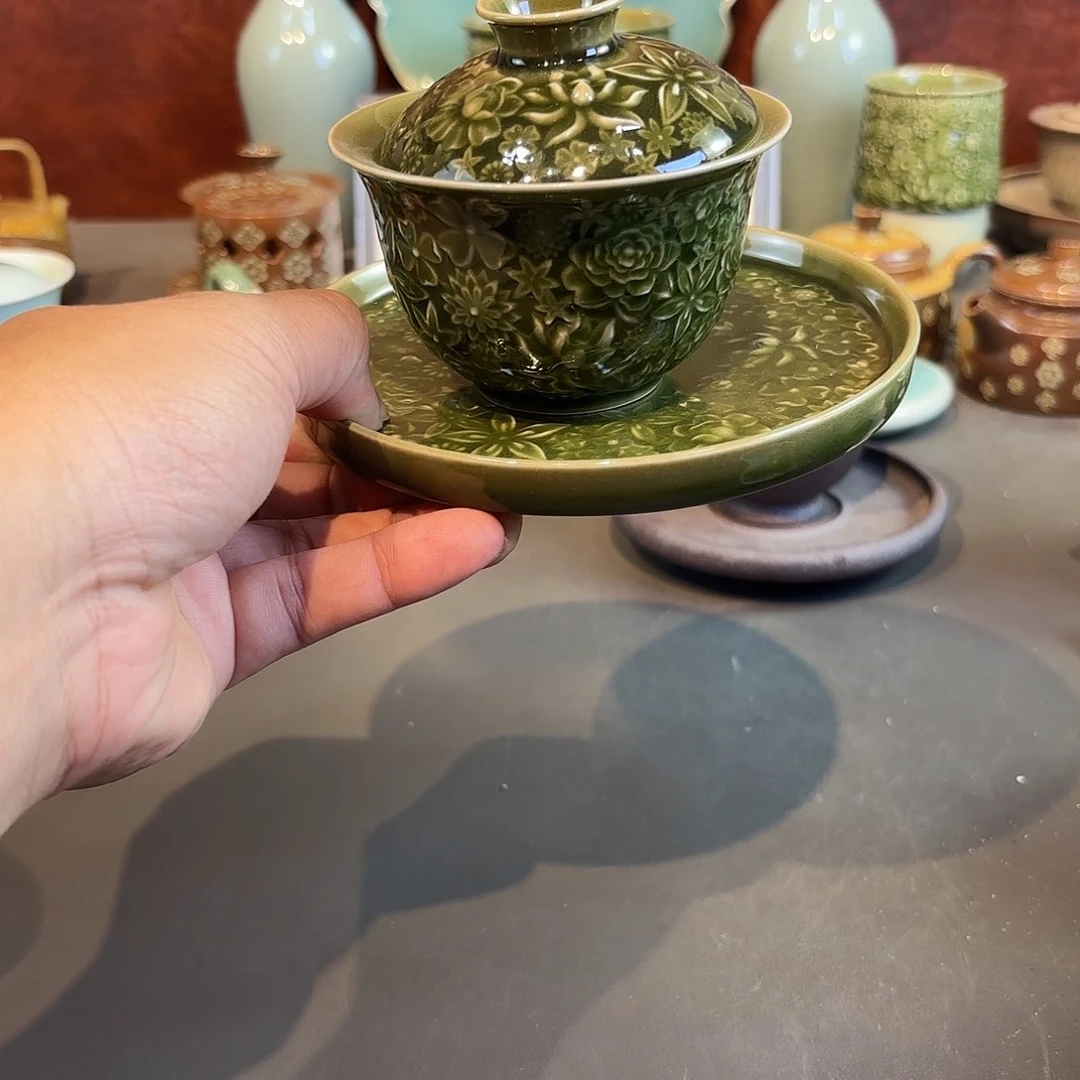 晨***煦瓷片龙泉青瓷福利青瓷