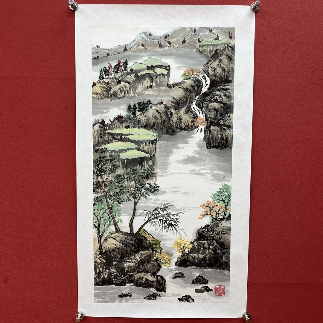 【国画】何老师山水作品 二平尺 （二）