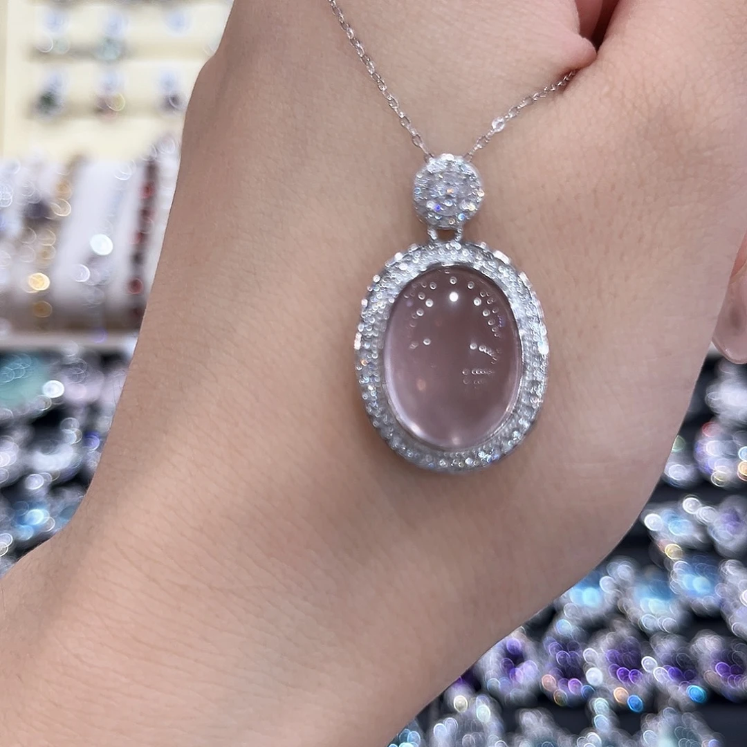 一****银S925镶嵌颈饰紫晶