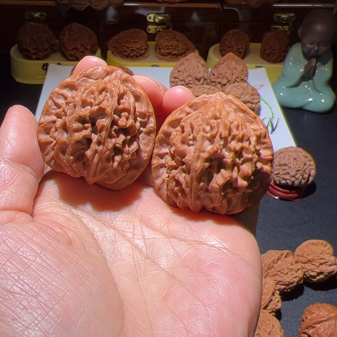 文玩核桃把件啊*铁胆