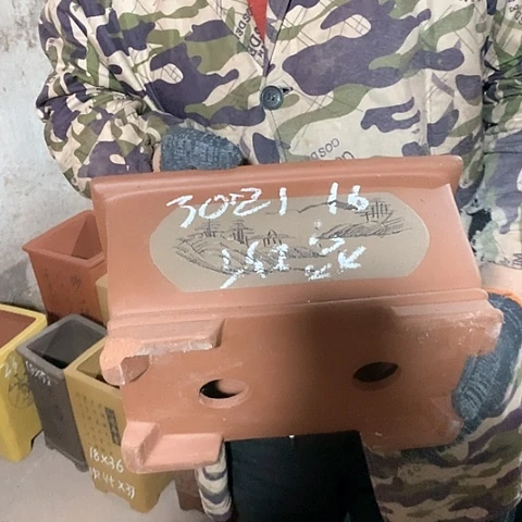 紫砂花盆手工制作