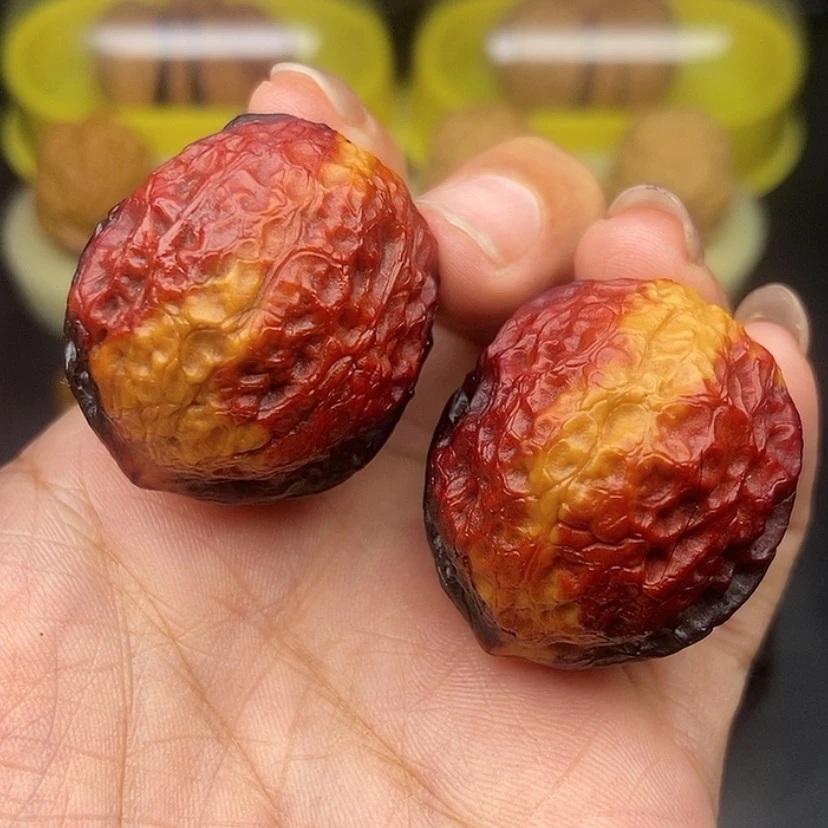 【闪购商品】文玩核桃把件36尺蛇皮元宝