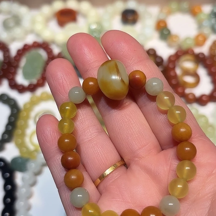 蛇纹石玉未镶嵌手串