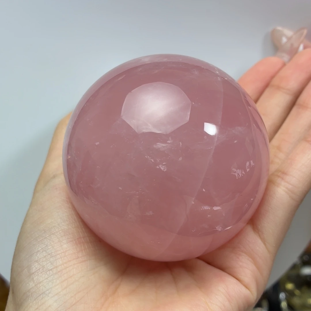 未镶嵌芙蓉石珠宝半成品正粉69.1mm