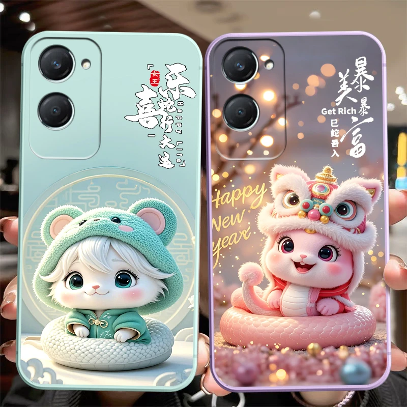 蛇年新招财款vivoy375g手机壳V2357A大红色全包本命年软硅胶超薄