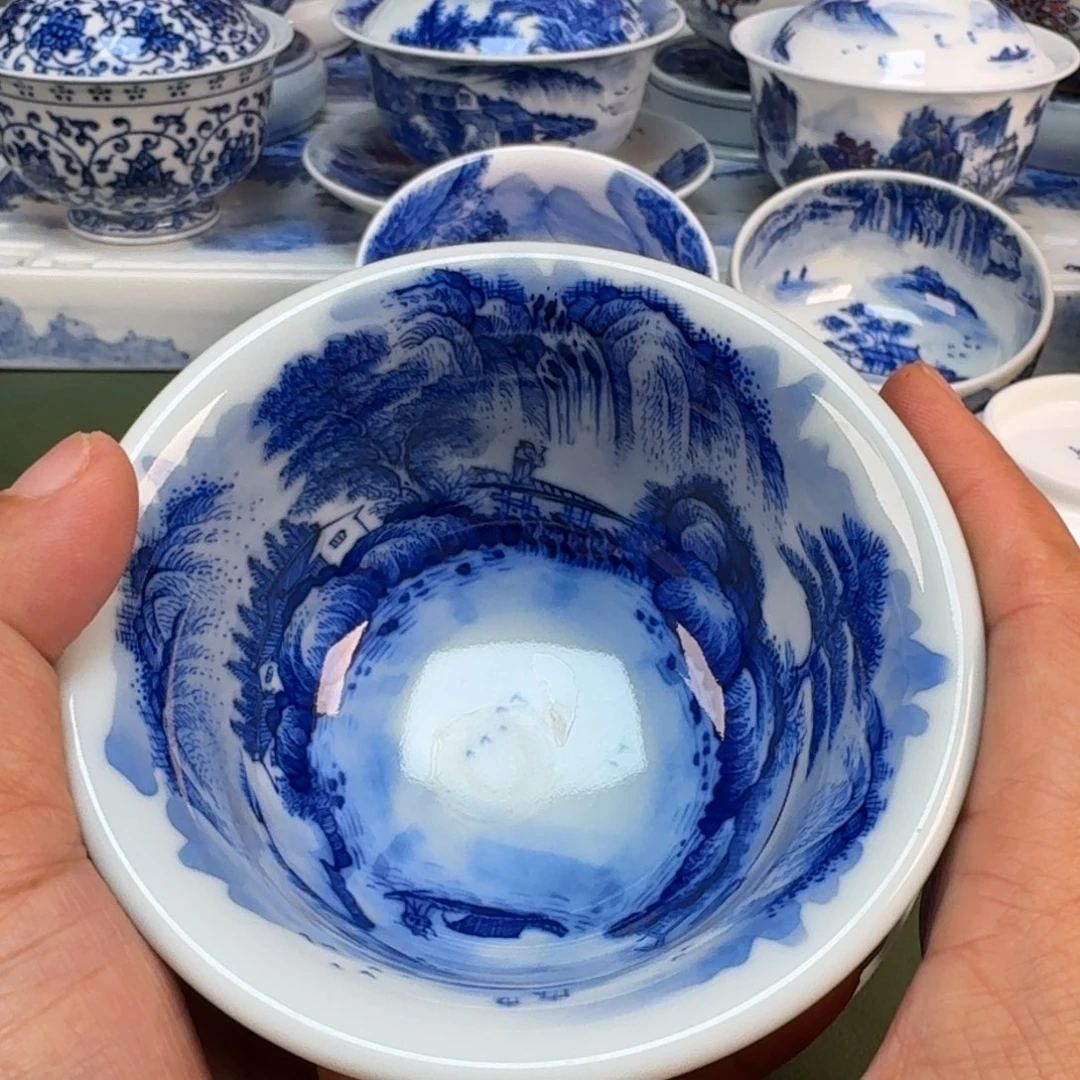 陶景德镇纯手绘茶具圆圆259