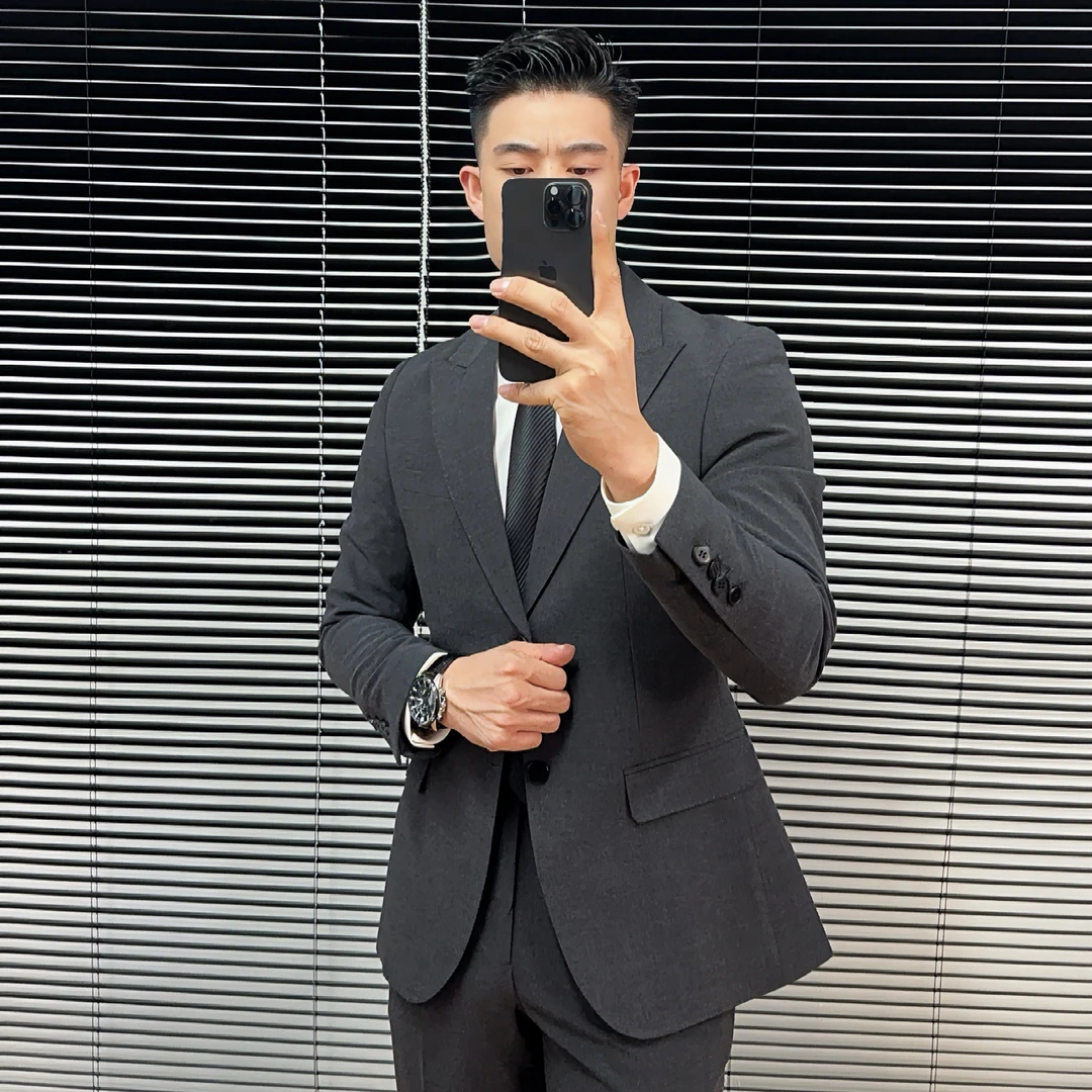 新郎结婚礼物西装套装男士商务休闲西服套装男士职业外套西服正装