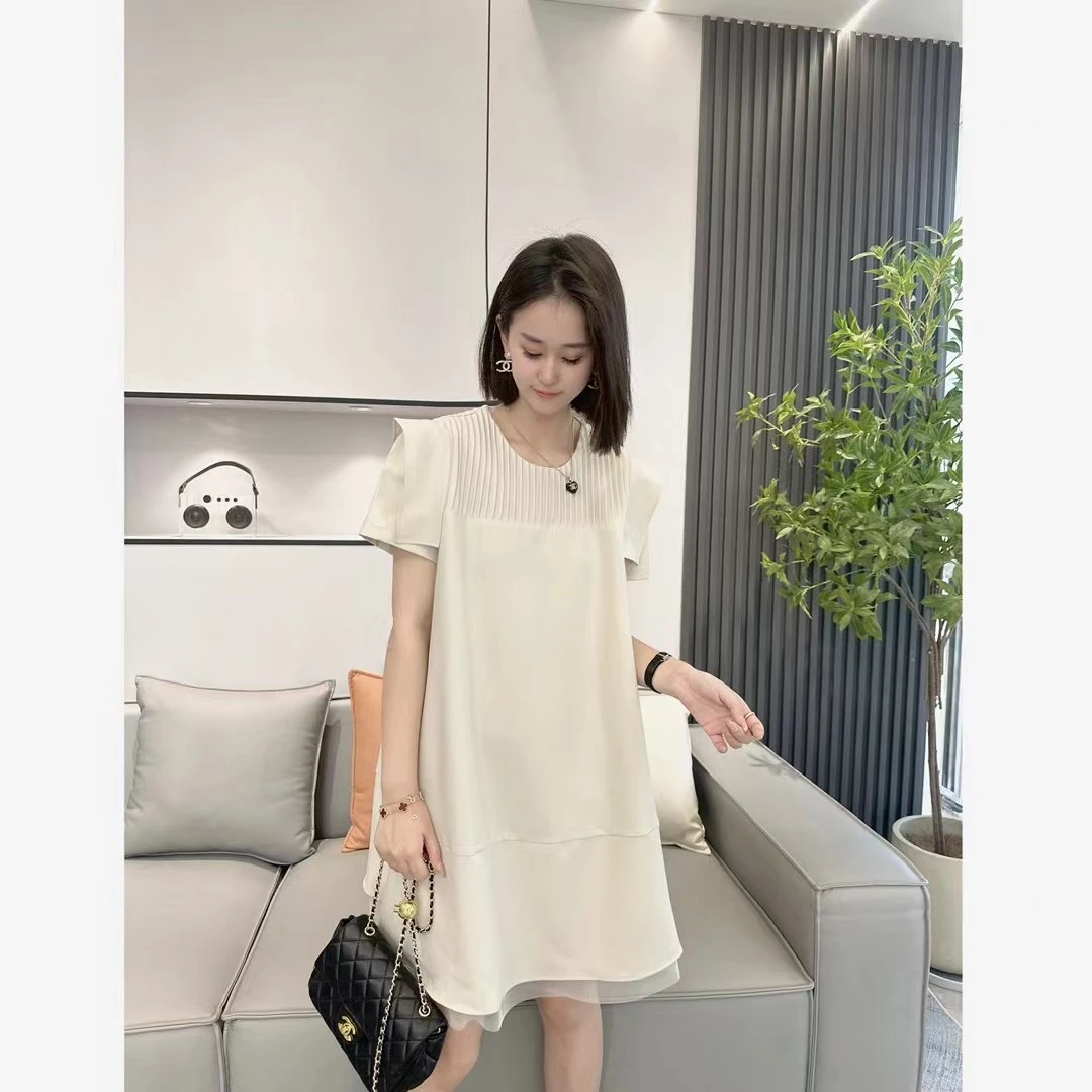 小个子洋气时尚韩版宽松女连衣裙夏季薄款裙子