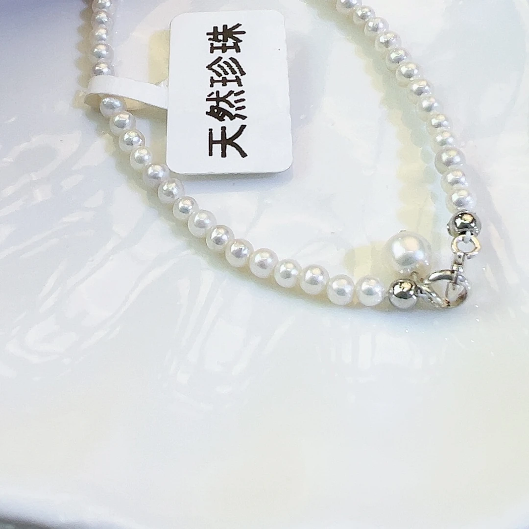 淡水珍珠手绳银S925镶嵌