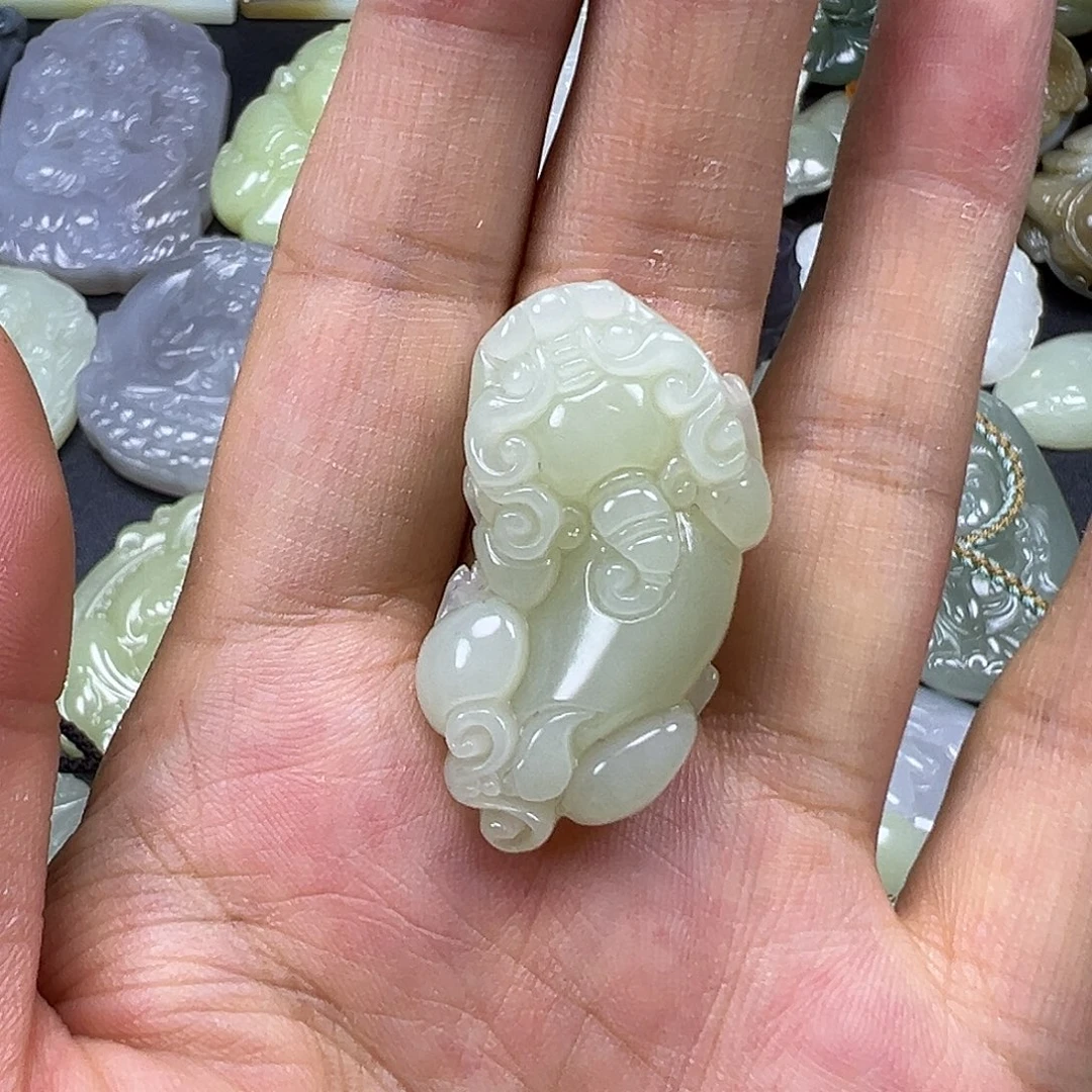 和田玉未镶嵌吊坠(不含链)手链款