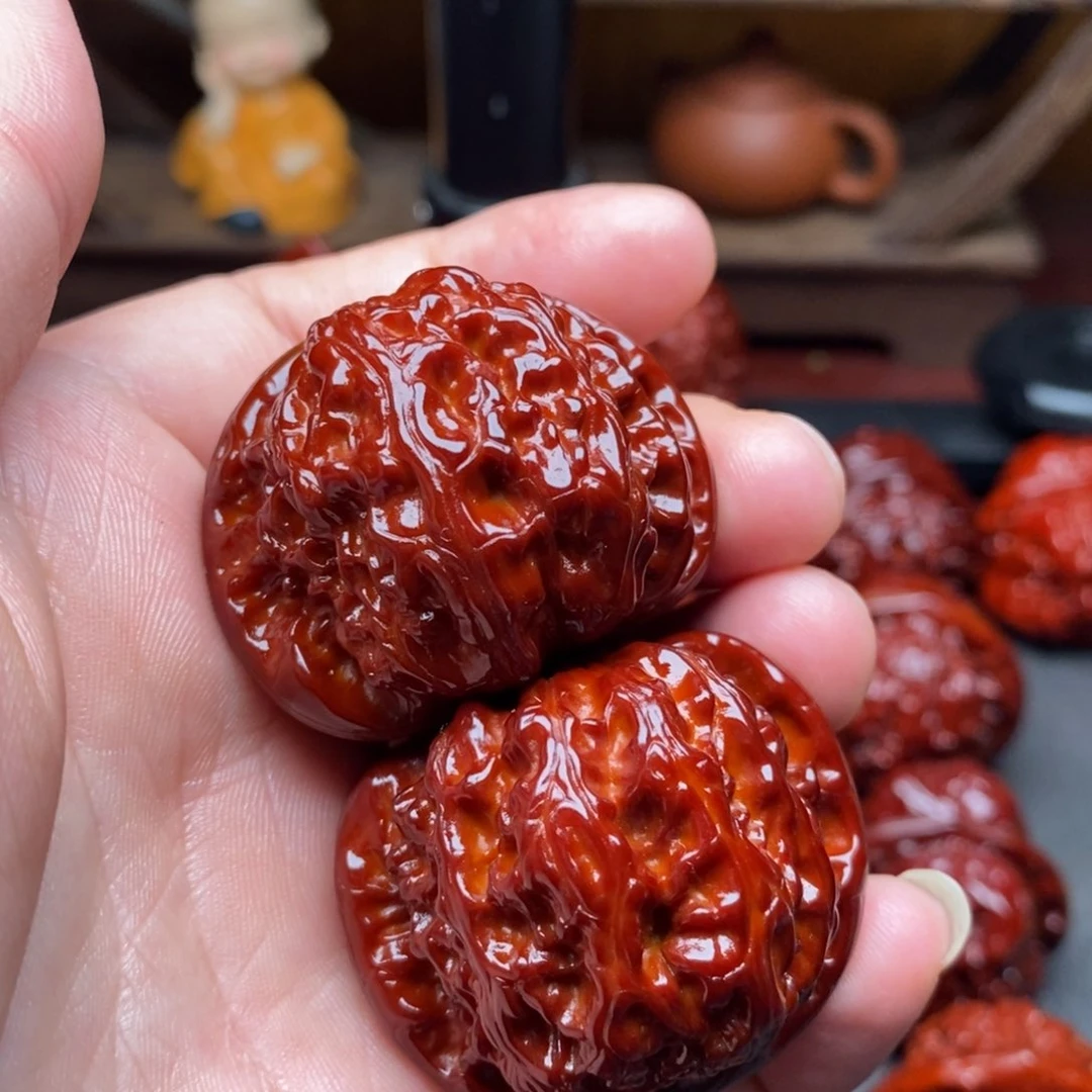 吊坠文玩核桃41白狮子