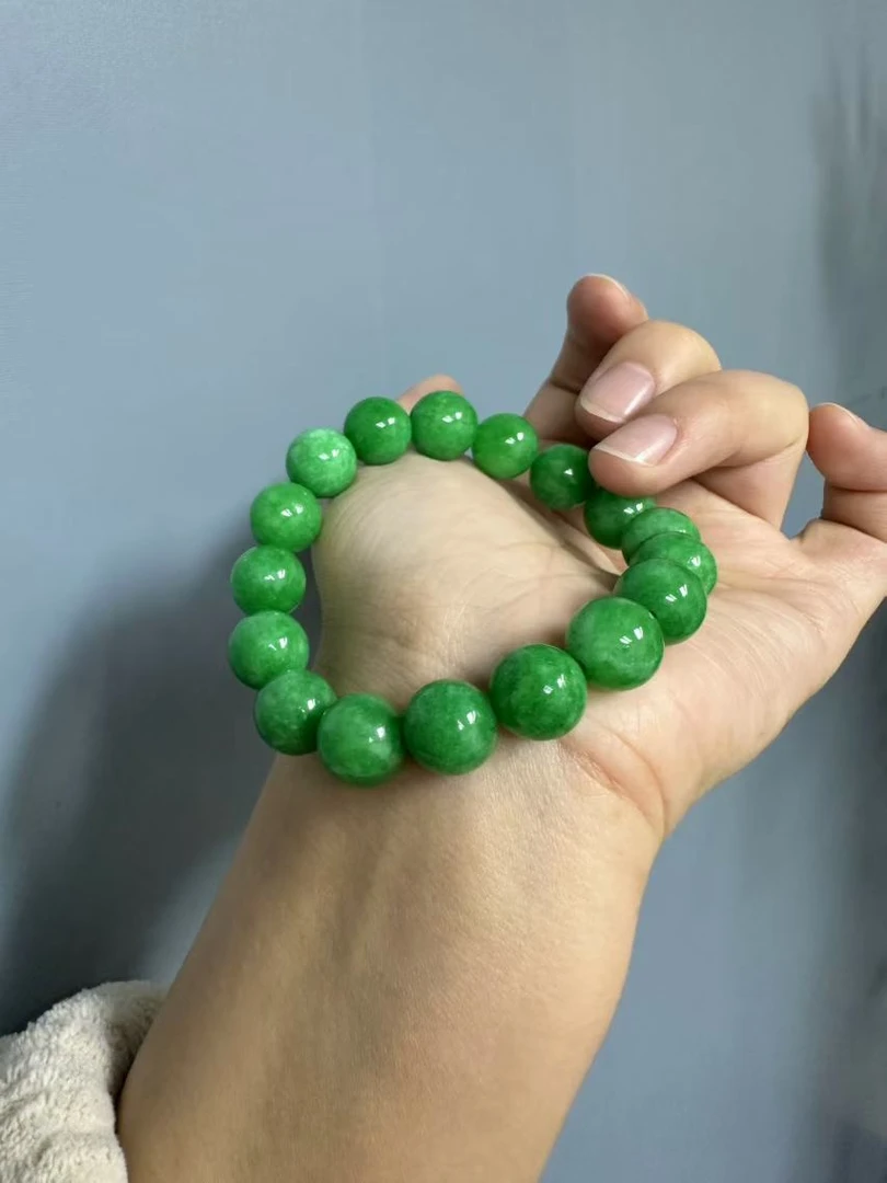 翡翠12mm手链手串手链