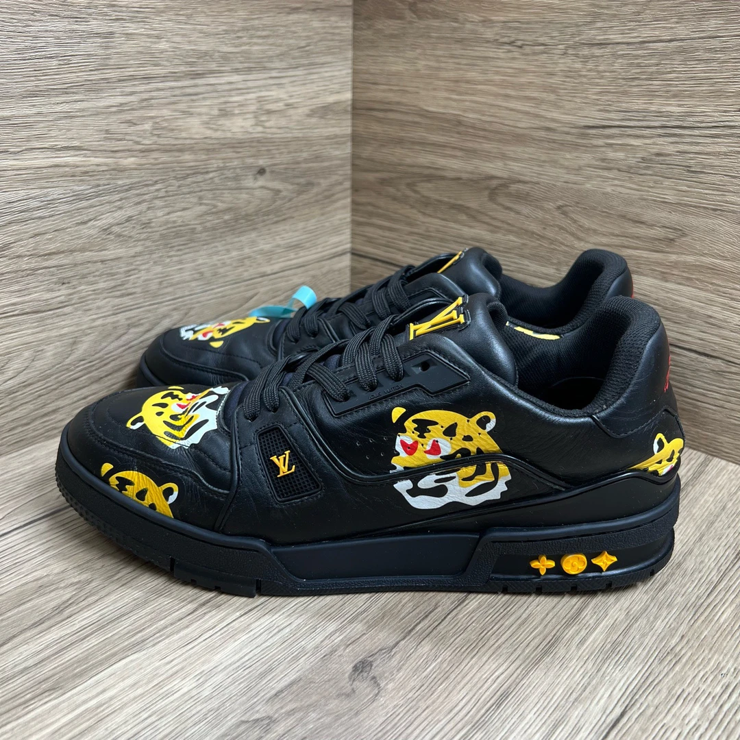 95新 LouisVuitton/路易威登 Nigo联名 Trainer 老虎板鞋 42码