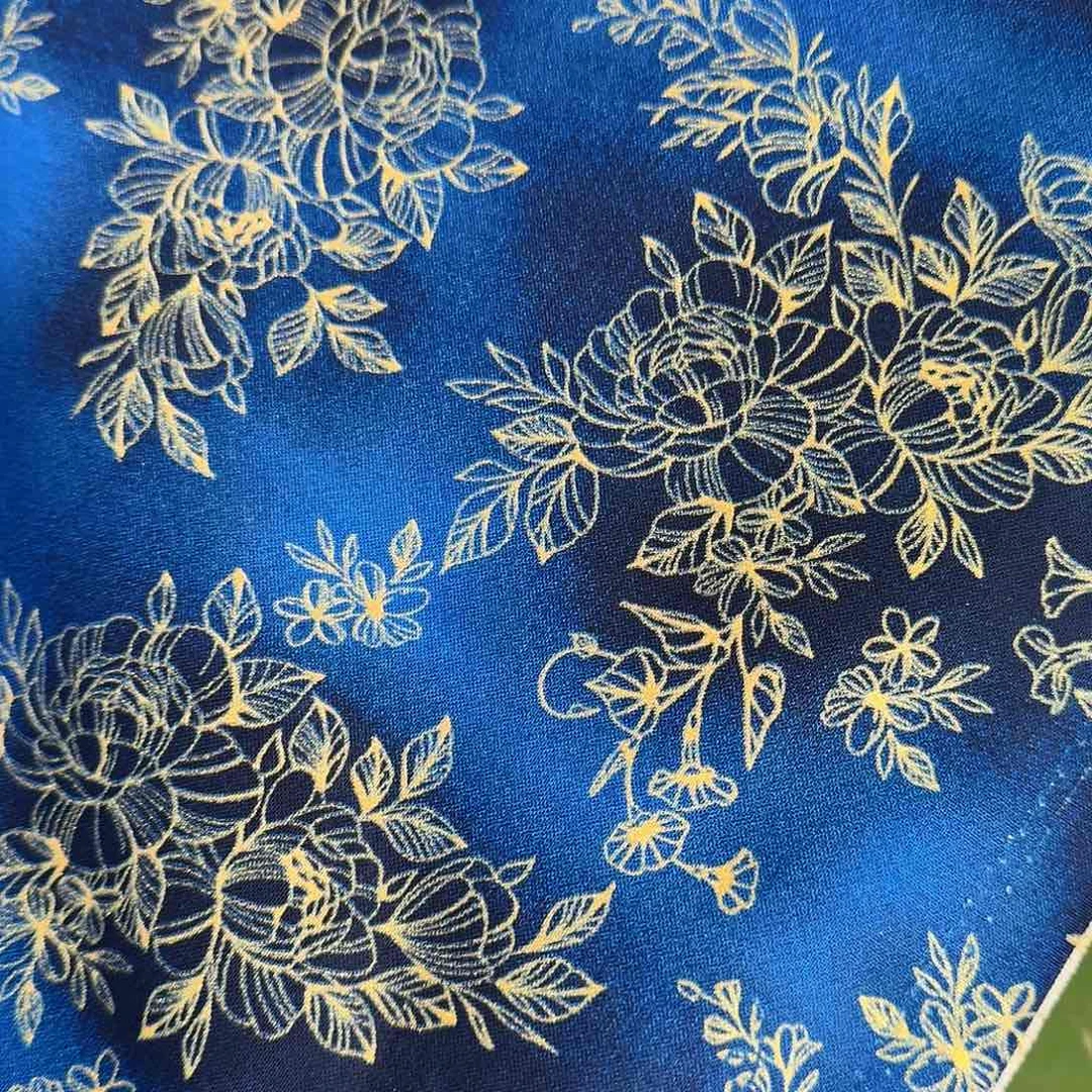 品牌外贸纯棉平布1米长X1.1米宽73.10烫金