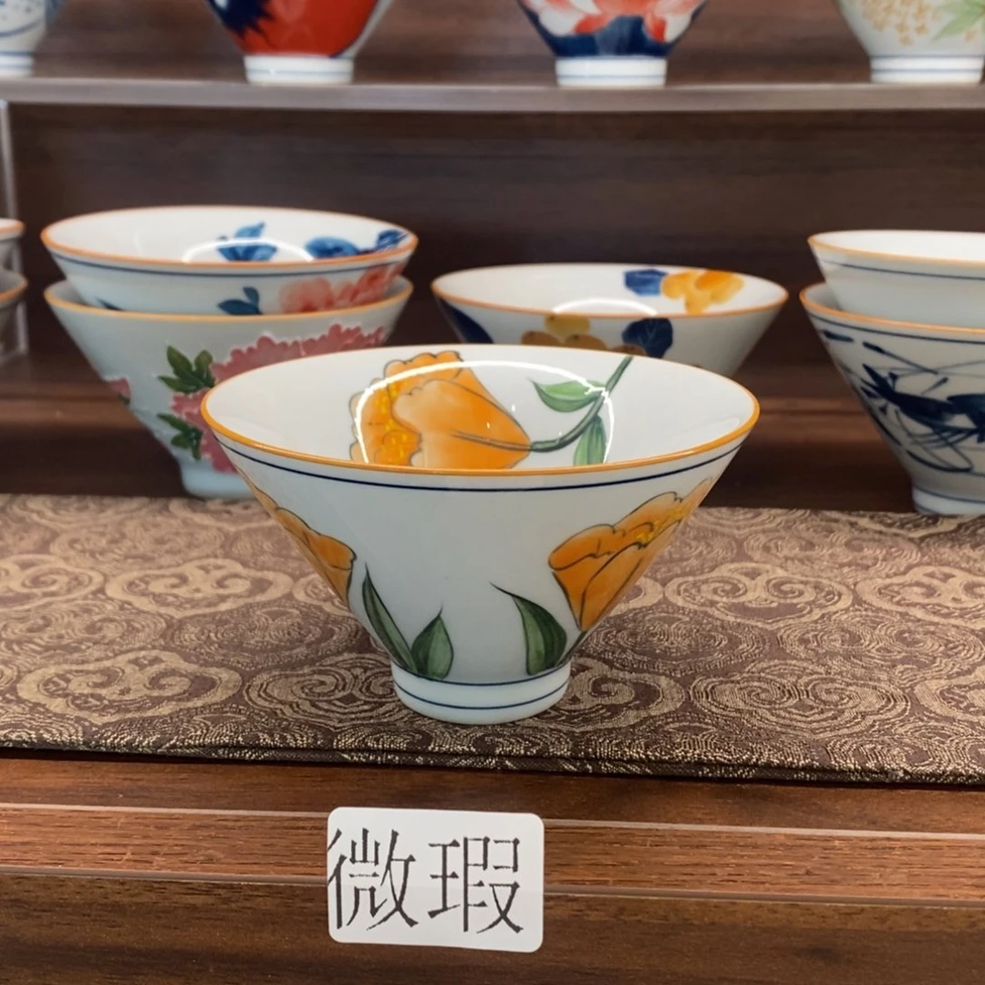 釉下彩老陶泥手工绘制