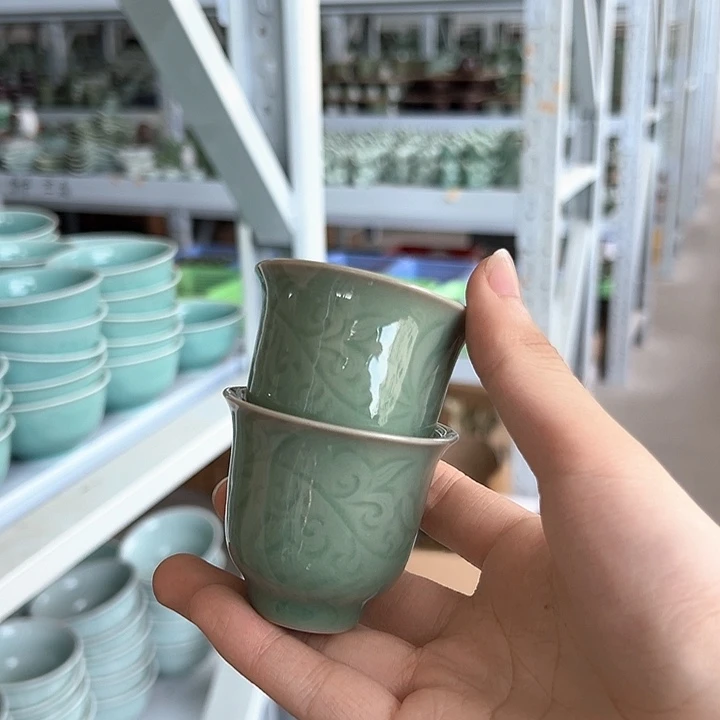 龙泉云间青瓷小米茶器