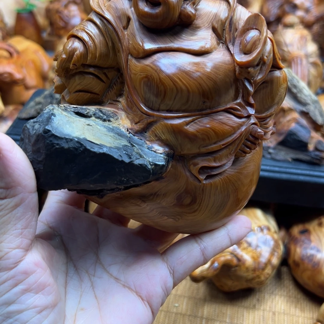 老***拜柏木（崖柏）崖柏陈化老料手把件
