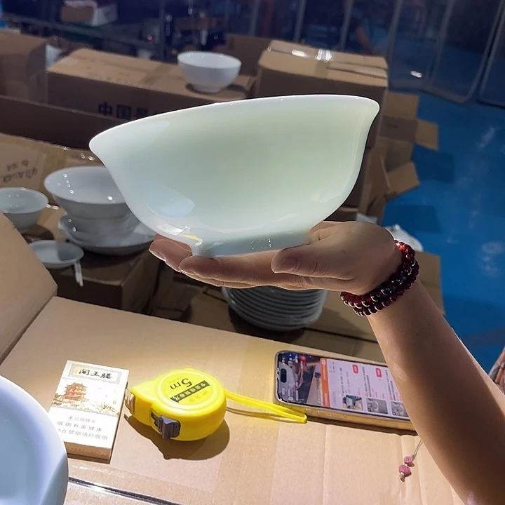瓷片云青七英寸面碗两个，包邮