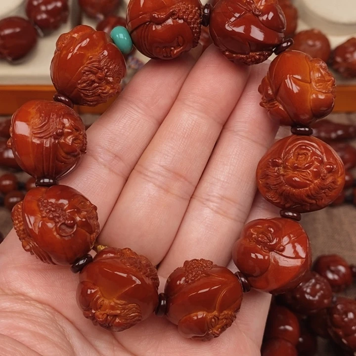 橄榄核吊坠乔十八罗汉