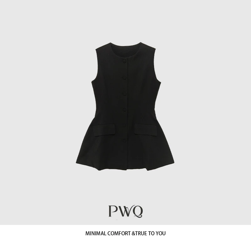 西装V领马甲外套修身无袖西装开衫MSCC-2560226XJ-QP