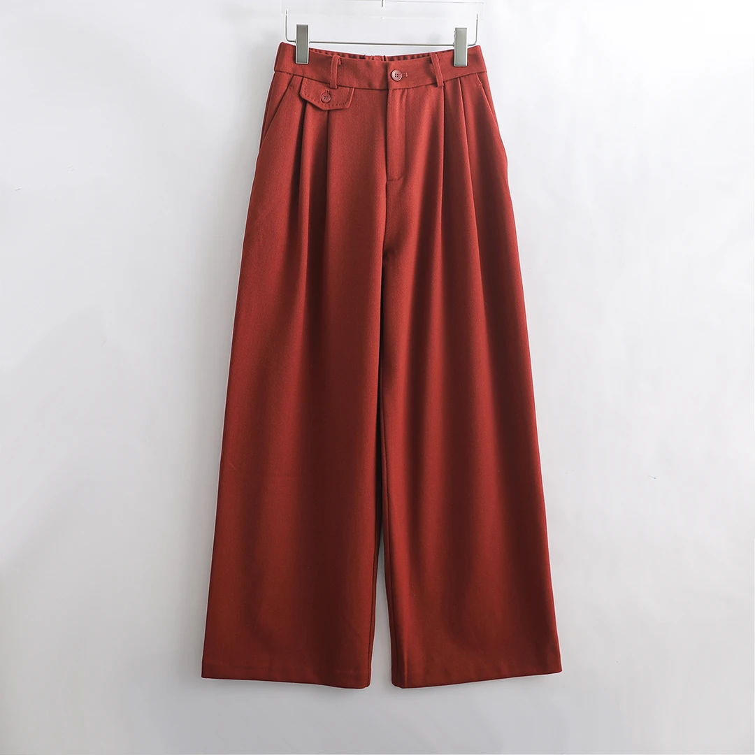 K11B-58580 品质柜货！精裁！春夏女士时尚简约百搭宽松阔腿休闲裤