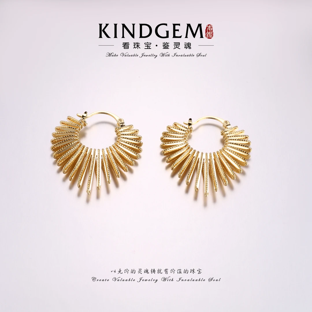 KindGem 气质轻奢百搭时尚耳环 C-33078