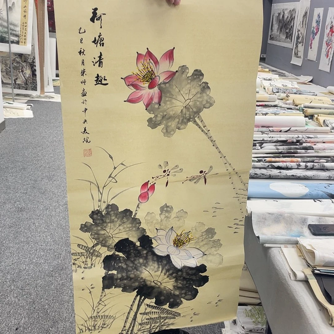 国画纯手绘画作品