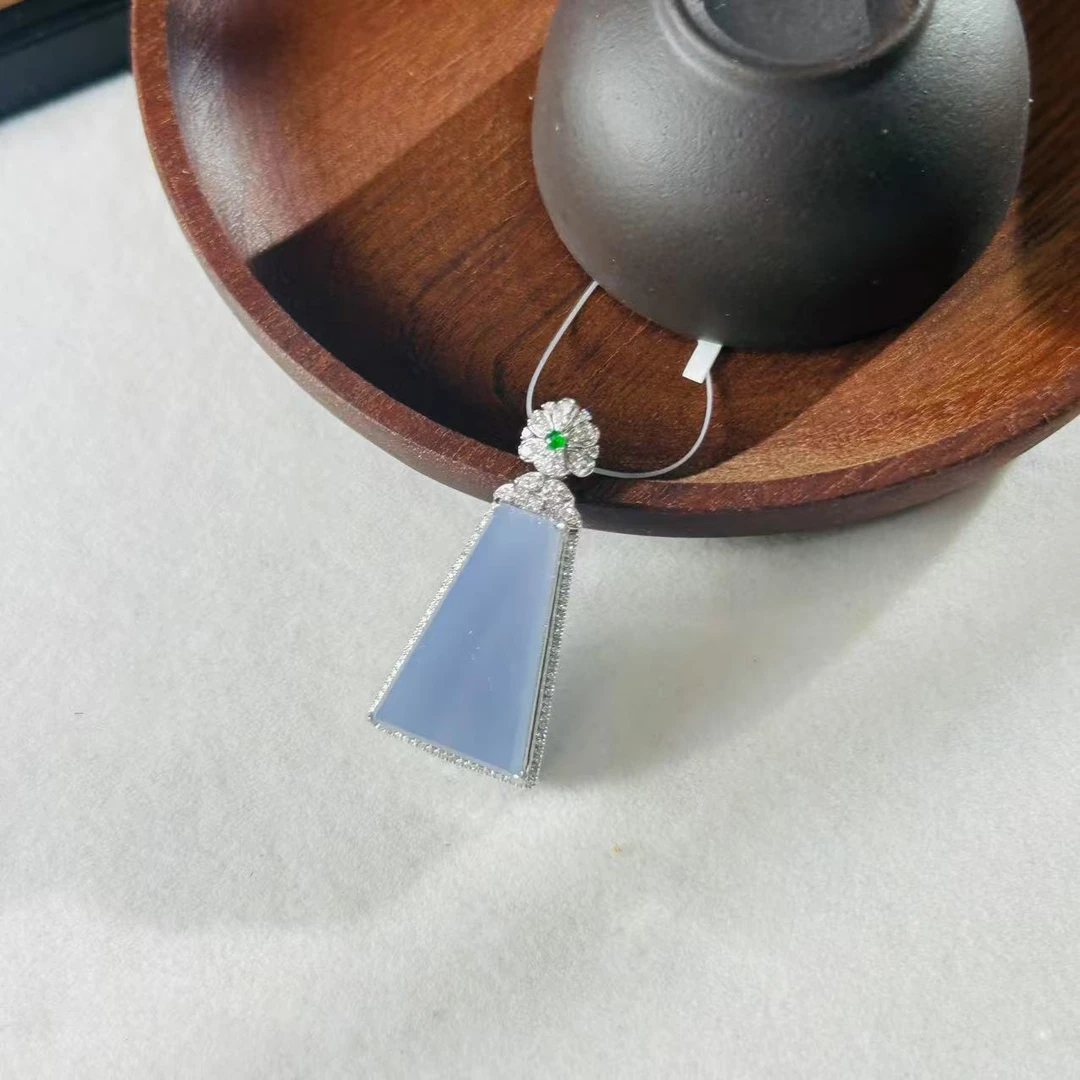 【睿泽鉴宝】18K翡翠颈饰  FZB0302-214