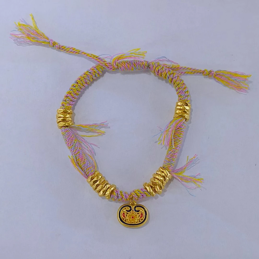 【富远黄金】足金5D盘缠手编手链FY5DTYKSL01