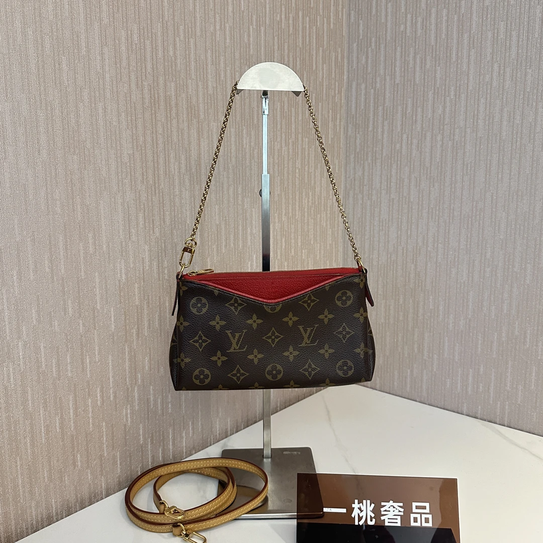 95新 LouisVuitton/路易威登 一桃/lv 传奇迷你斜挎