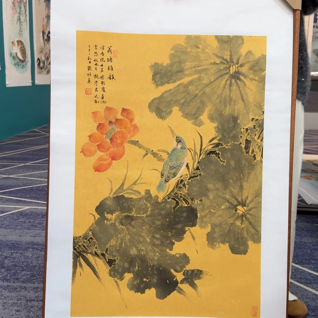 国画国画纯手绘山水花鸟