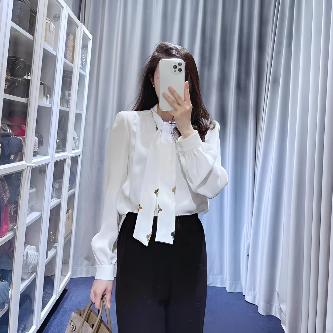 99新 LouisVuitton/路易威登 2508211/34码/Logo提花可拆卸领衬衫