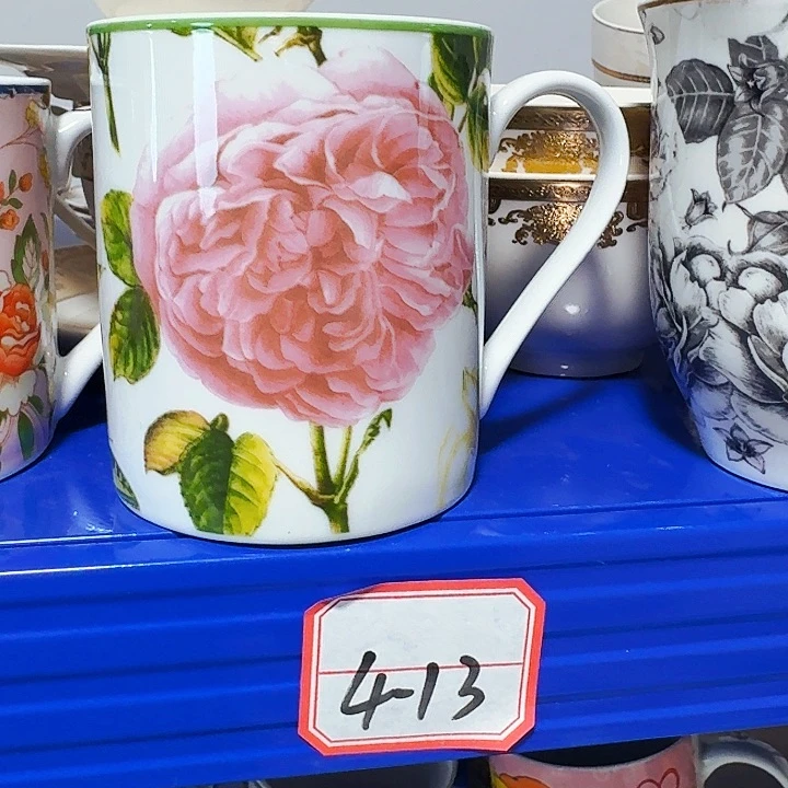 骨瓷水*蓝一个马克杯