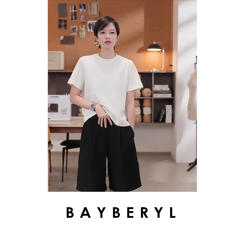 BAYBERYL老贝基础公式*气流纺2.0棉软舒适短袖T恤NT5G1301