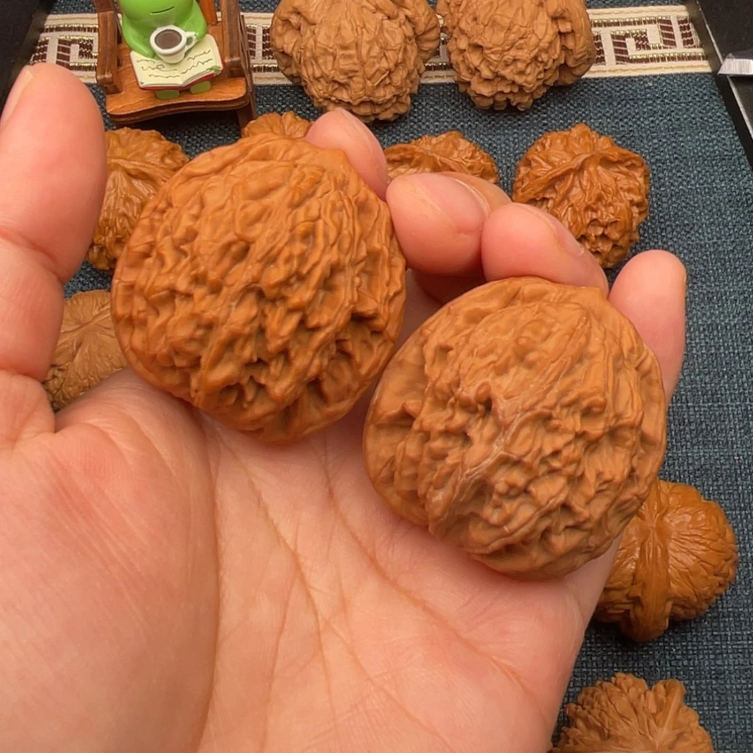 把件文玩核桃40全品麦穗虎头