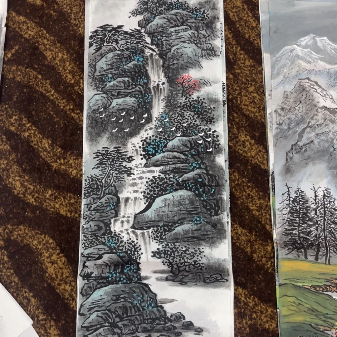 国画绘画作品多次参加