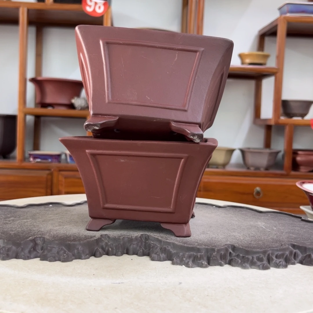 紫砂花盆瑕疵8-14-2。。。