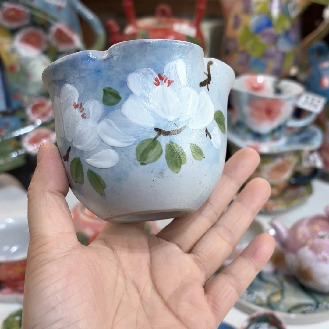 景德镇手绘高温釉下彩陶瓷茶具