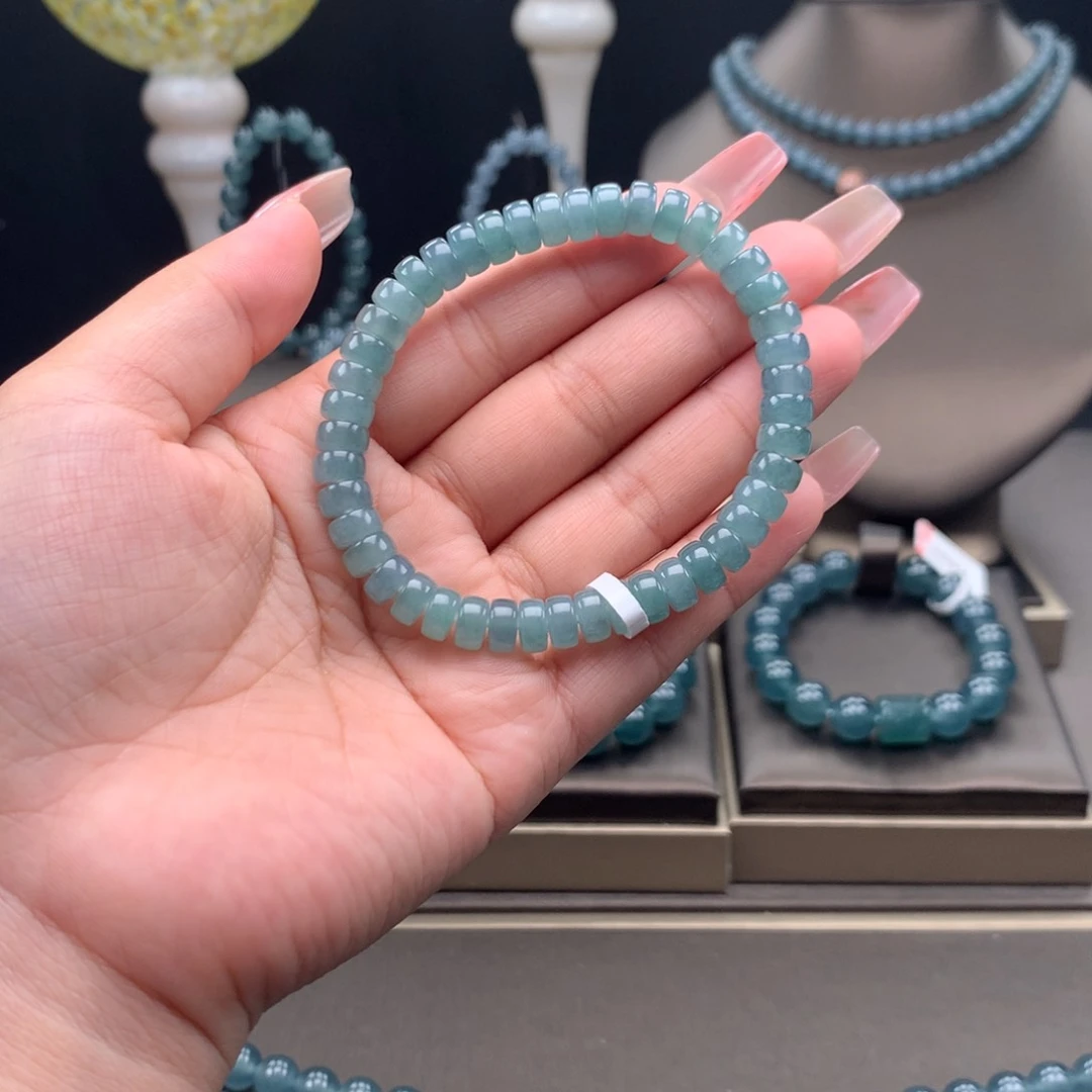 未镶嵌手链翡翠卡7X4 m m药片