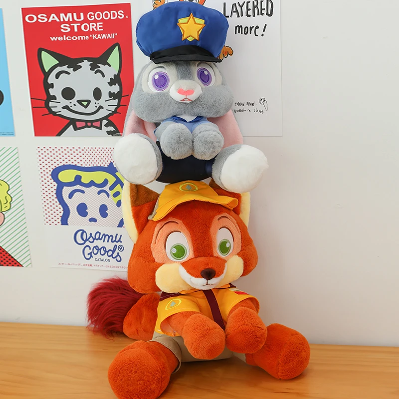 疯狂动物城尼克朱迪公仔毛绒玩具女生生日礼物抱枕