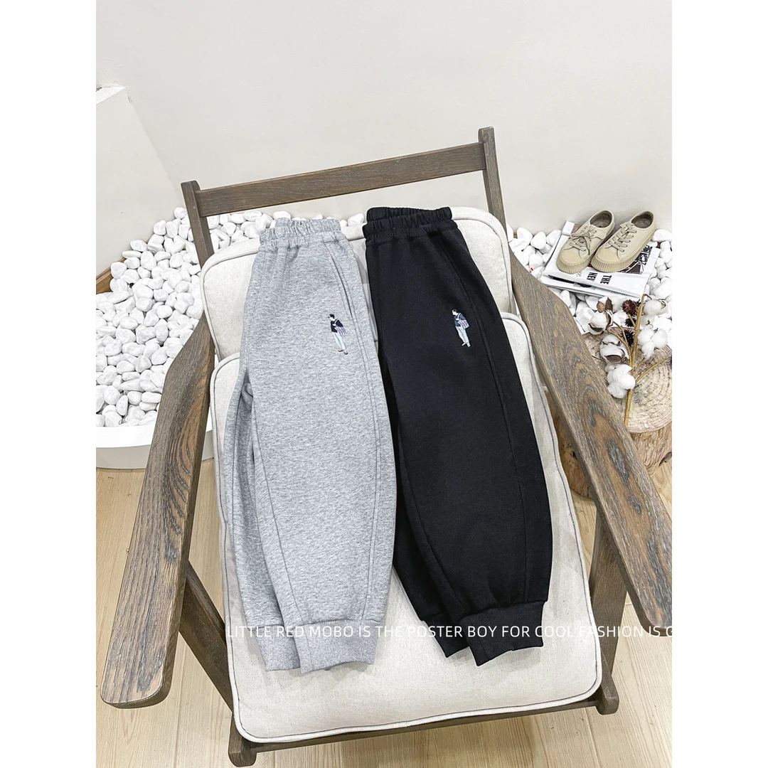 【9月29新款】童装男儿童百搭加绒裤子2025冬季新款卫裤MMK841381